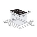 Table de cuisson SPI9649B induction commandes sensitives