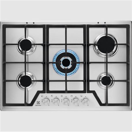 Table de cuisson KGS7536SX gaz commandes manettes