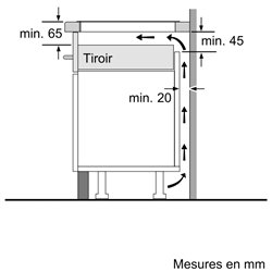 Table de cuisson Série 4 PVQ611BB6E induction commandes sensitives