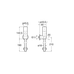 Robinet de chasse Sentronic V 1/2'' électronique