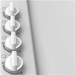 Table de cuisson Série 2 PBP6B2B80 gaz commandes manettes