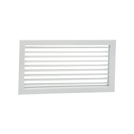 Grille de soufflage simple déflexion à ailettes mobiles GSF laqué blanc 800x200 mm