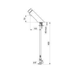Mitigeur lavabo Avec robinets d'arrêt Système AB