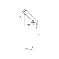 Mitigeur lavabo Sans robinet d'arrêt Système AB