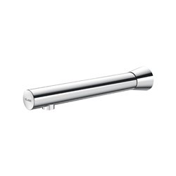 Robinet lavabo murale Chromée L220 mm Traversée de cloison