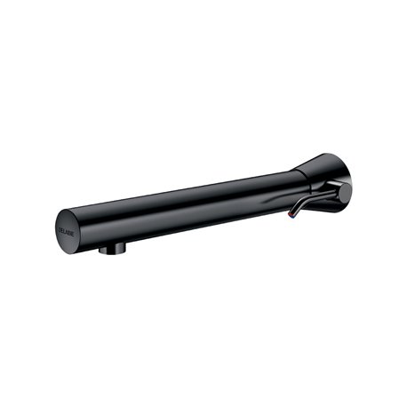 Mitigeur lavabo murale Chrome noir mat L220 mm Traversée de cloison