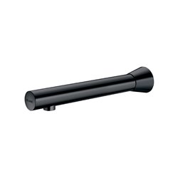 Robinet lavabo murale Chrome noir mat L220 mm Encastré
