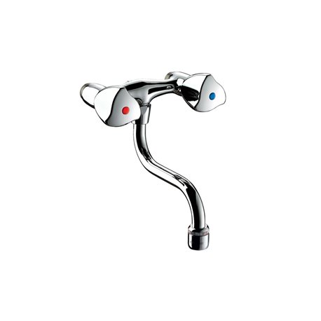 Mélangeur d'évier MM1/2" entraxe 110 mm, L.120