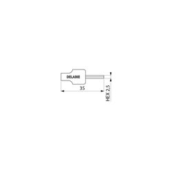 Clé Allen 2,5 mm pour réglage du débit du brise-jet ÉCO