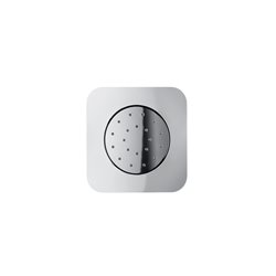 Douchette murale encastrée Puzzle Square 1 fonction, Chromé