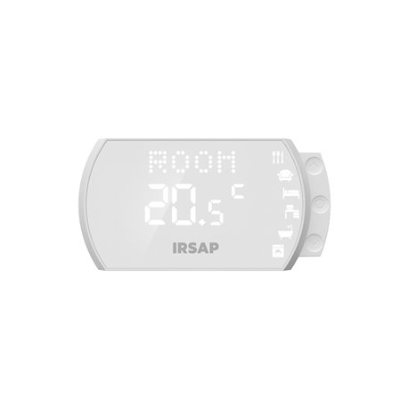 Thermostat intelligent Irsap Now avec capteurs d'humidité et de qualité d'air