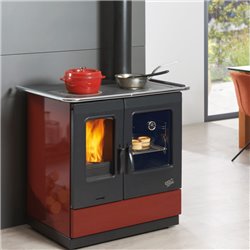 Cuisinière à bois Armonie 241100CARMIN sans bouilleur