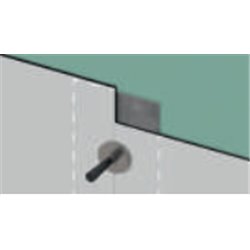 Bande métallique Kinewall Design KINWALLBAND01 pour montage de 2 panneaux en alignement sans profilé
