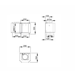 Moteur séparé Energy 6301026 650 m3/h blanc 30 cm