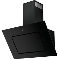 Hotte de cuisine décorative HCA92540B murale 537 m3/h Noir 90 cm