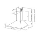 Hotte de cuisine décorative VALIA 900 5605618 murale 370 m3/h Inox 90 cm