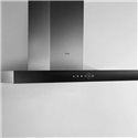 Hotte de cuisine décorative AKR759/1IX murale 713 m3/h Noir et Inox 90 cm