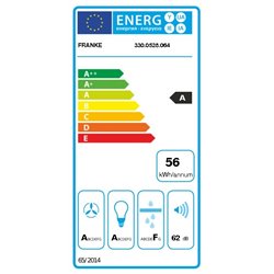 Hotte inclinée Evo Plus Verre Noir et Inox 60 cm