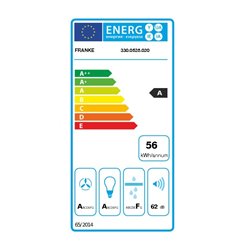 Hotte inclinée Evo Plus Verre Blanc et Inox 90 cm