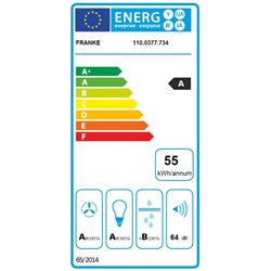 Hotte inclinée Smart Verre Noir 90 cm