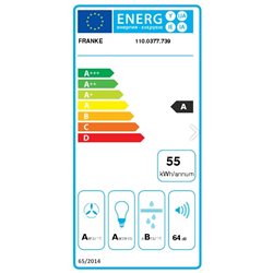 Hotte inclinée Smart Verre Blanc 60 cm