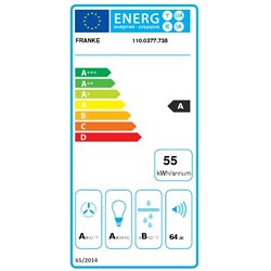 Hotte inclinée Smart Verre Blanc 80 cm