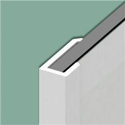 Lot de 2 profilés en U Kinewall Design KINWALL202UB 202 cm Blanc