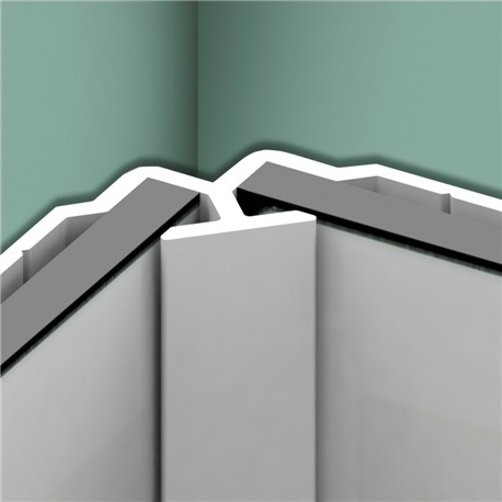 Profilé en L Kinewall Design KINWALL202LB 202 cm Blanc
