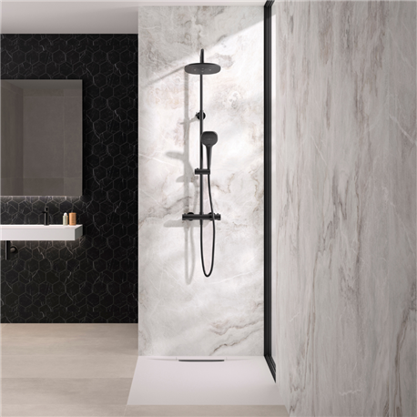 Panneau de douche Kinewall Design 100x250 cm Albâtre Panneau de douche Kinewall Design 100x250 cm Albâtre