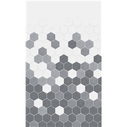 Panneau de douche Kinewall Design 150x202 cm Tomette camaieu gris