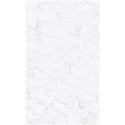 Panneau de douche Kinewall Design 125x202 cm Marbre blanc