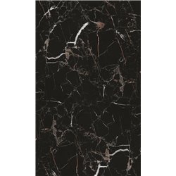 Panneau de douche Kinewall Design 125x202 xm Marbre noir et cuivre