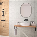 Panneau de douche Kinewall Design 125x202 xm Ciment cercles