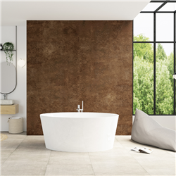 Panneau de douche Kinewall Design 100x202 cm Acier corten