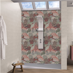 Panneau de douche Kinewall Design 100x202 cm Cactus désert