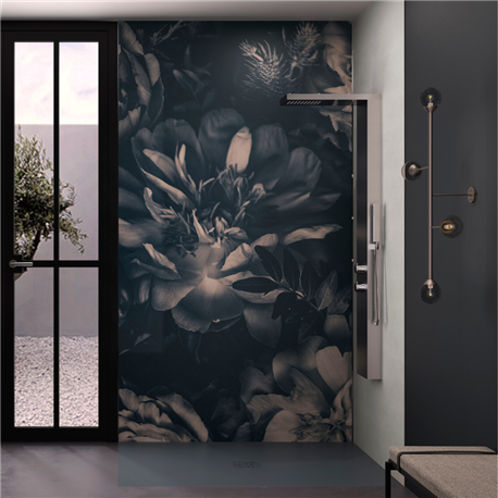 Panneau de douche Kinewall Design 100x250 cm Floral Panneau de douche Kinewall Design 100x250 cm Floral