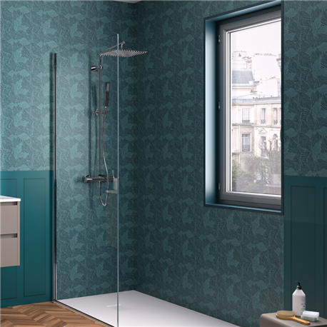 Panneau de douche Kinewall Design 125x202 xm Bleu exotica