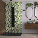 Panneau de douche Kinewall Design 100x202 cm Bananiers