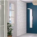 Panneau de douche Kinewall Design 100x250 cm Terrazzo bleu