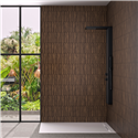 Panneau de douche Kinewall Design 125x250 cm Crayons noyer