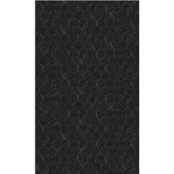 Panneau de douche Kinewall Design 125x202 xm Tomette marbre noir