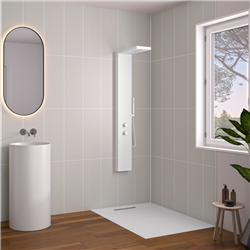 Panneau de douche Kinewall Design 100x250 cm Faïence tissu