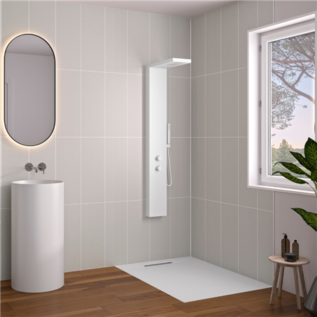 Panneau de douche Kinewall Design 100x250 cm Faïence tissu Panneau de douche Kinewall Design 100x250 cm Faïence tissu