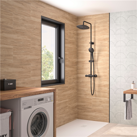 Panneau de douche Kinewall Design 100x202 cm Chêne naturel