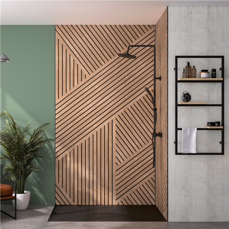 Panneau de douche Kinewall Design 125x202 xm Claustra graphik