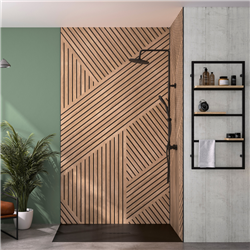 Panneau de douche Kinewall Design 100x202 cm Claustra graphik