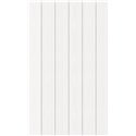 Panneau de douche Kinewall Design 150x202 cm Bardage blanc