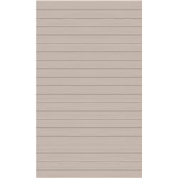Panneau de douche Kinewall Design 125x202 xm Lambris horizontal beige
