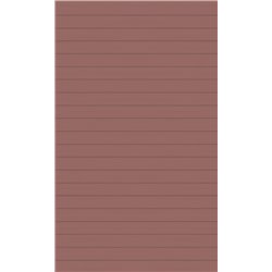 Panneau de douche Kinewall Design 125x202 xm Lambris horizontal terracotta