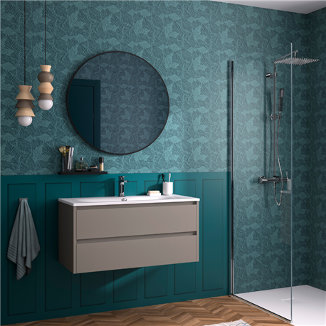 Panneau de douche Kinewall Design 125x202 xm Mixte bleu nuit + bleu exotica Panneau de douche Kinewall Design 125x202 xm Mixte bleu nuit + bleu exotica